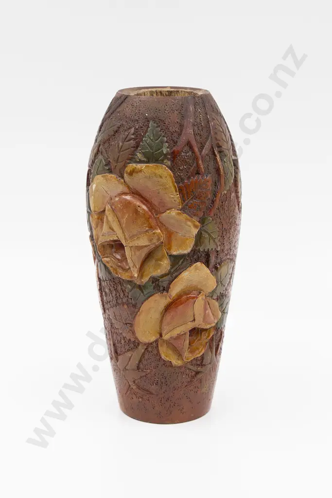 Jane Brenkley Carved Rose Vase Image 1++