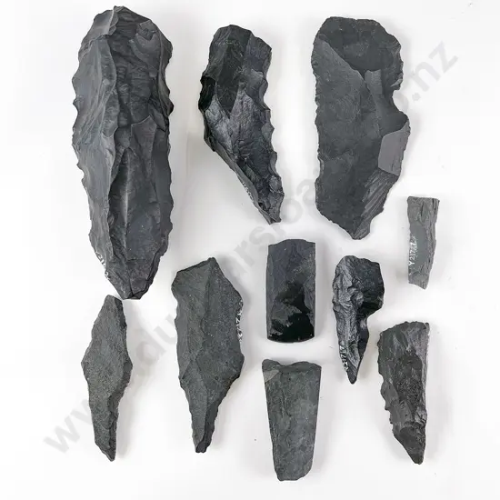 Assortment Of Awls And Worked Stone (10)