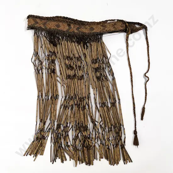 A Piupiu (Maori waist Garment)