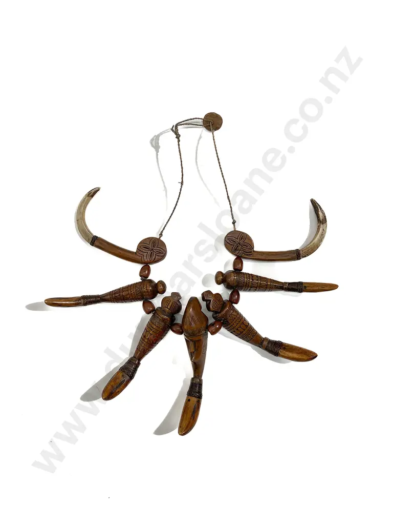 Three Indonesian Dyac Swords And A Necklace Image 1++