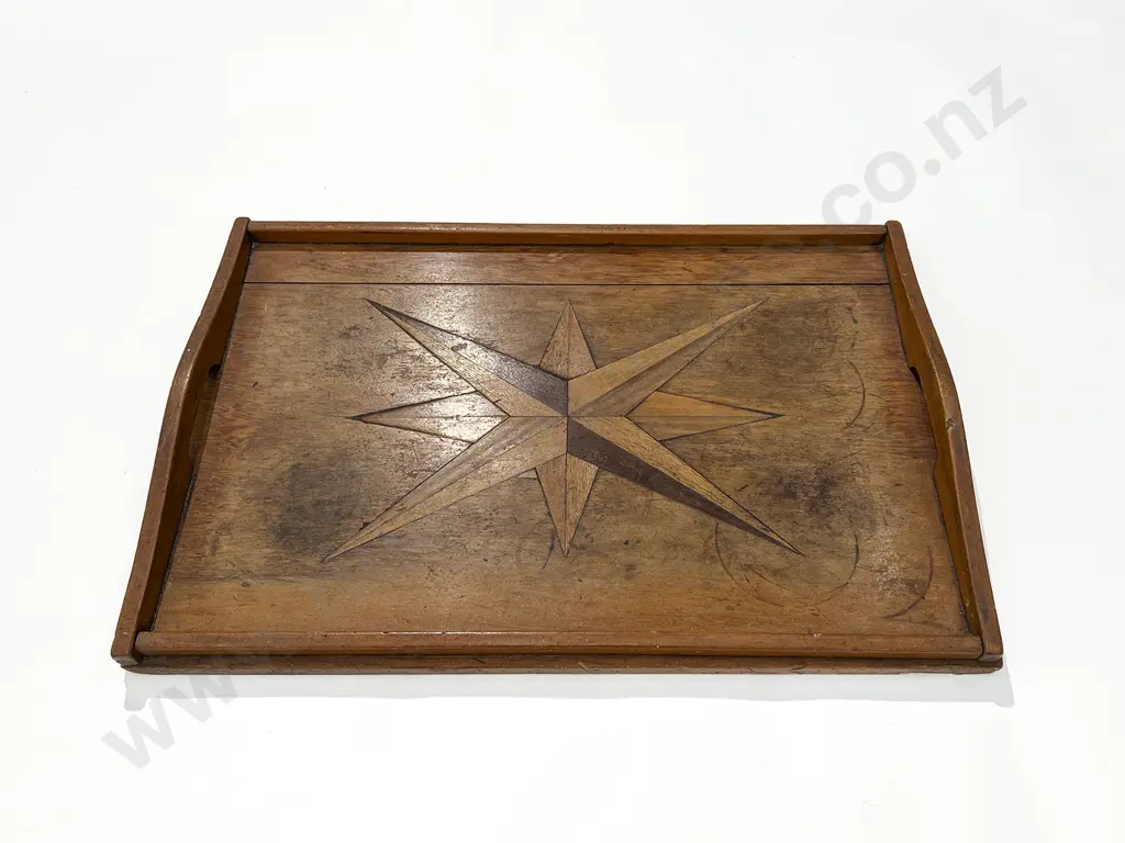 NZ Wood Inlaid Tray Image 1++