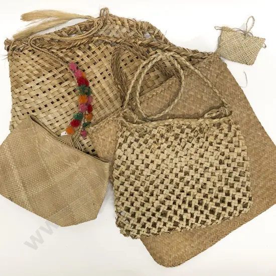 Three Flax Kete