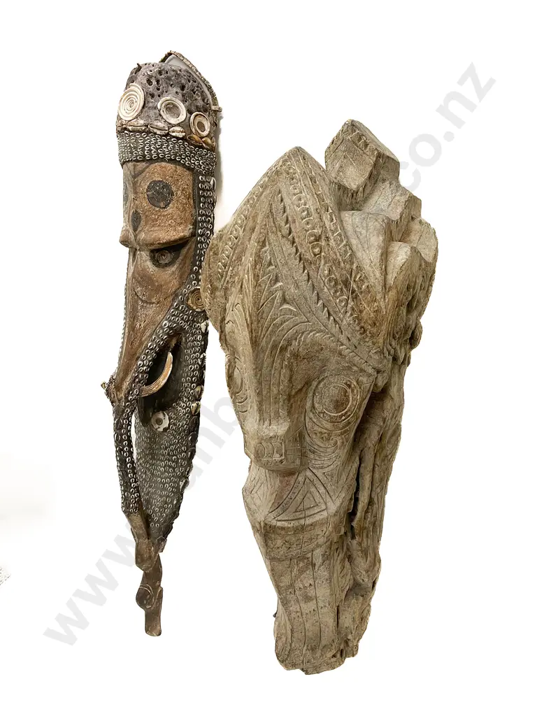 Two Papua New Guinea Mask Image 1++