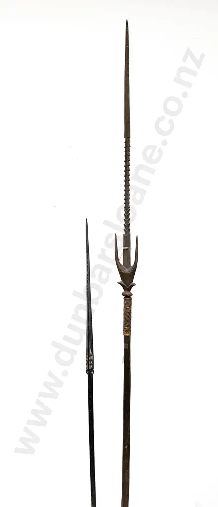 Solomon Islands Spear And A Papua New Guinea Spear Image 1++