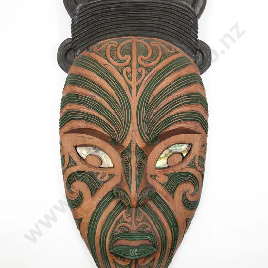 An Impressive Carved Māori Mask