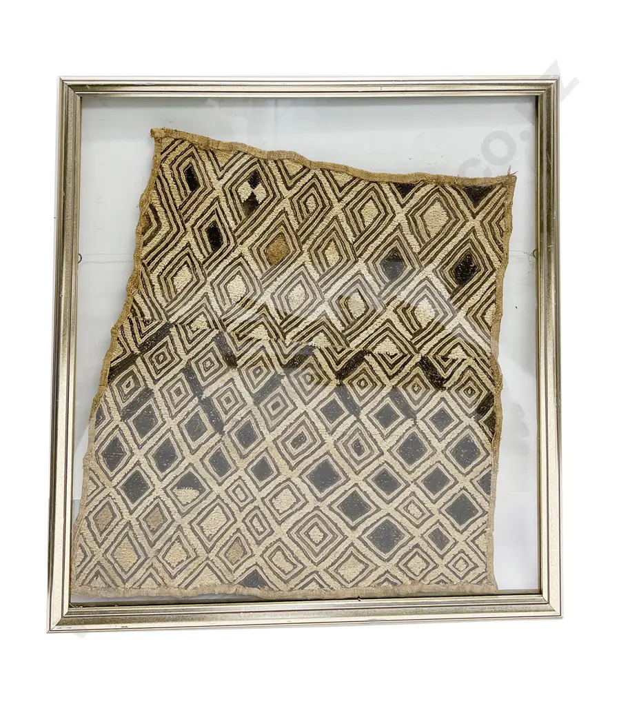 Framed Section of Kuba Cloth Image 1++