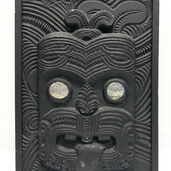 Large Ebonized Wheku Head Mask