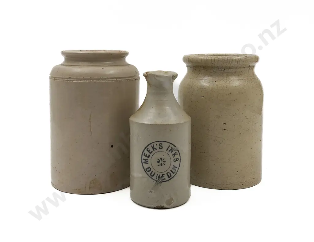 Three Stoneware Containers Image 1++