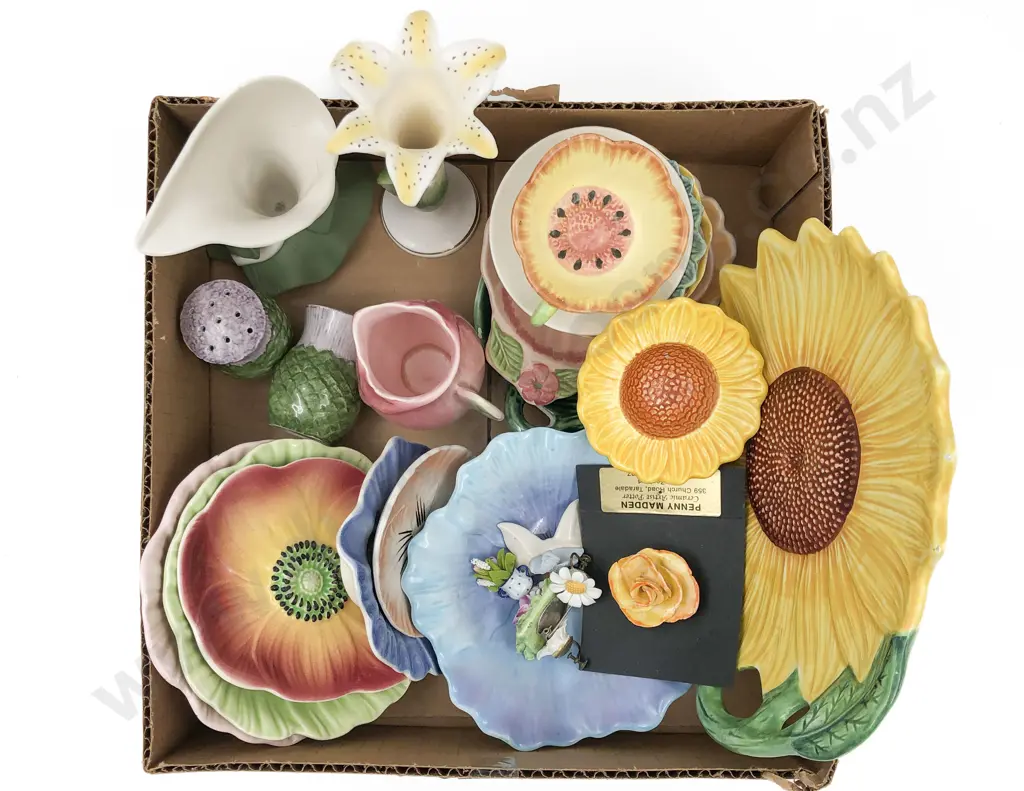 Assortment of Flower Shaped Plates and Dishes and Other Image 1++