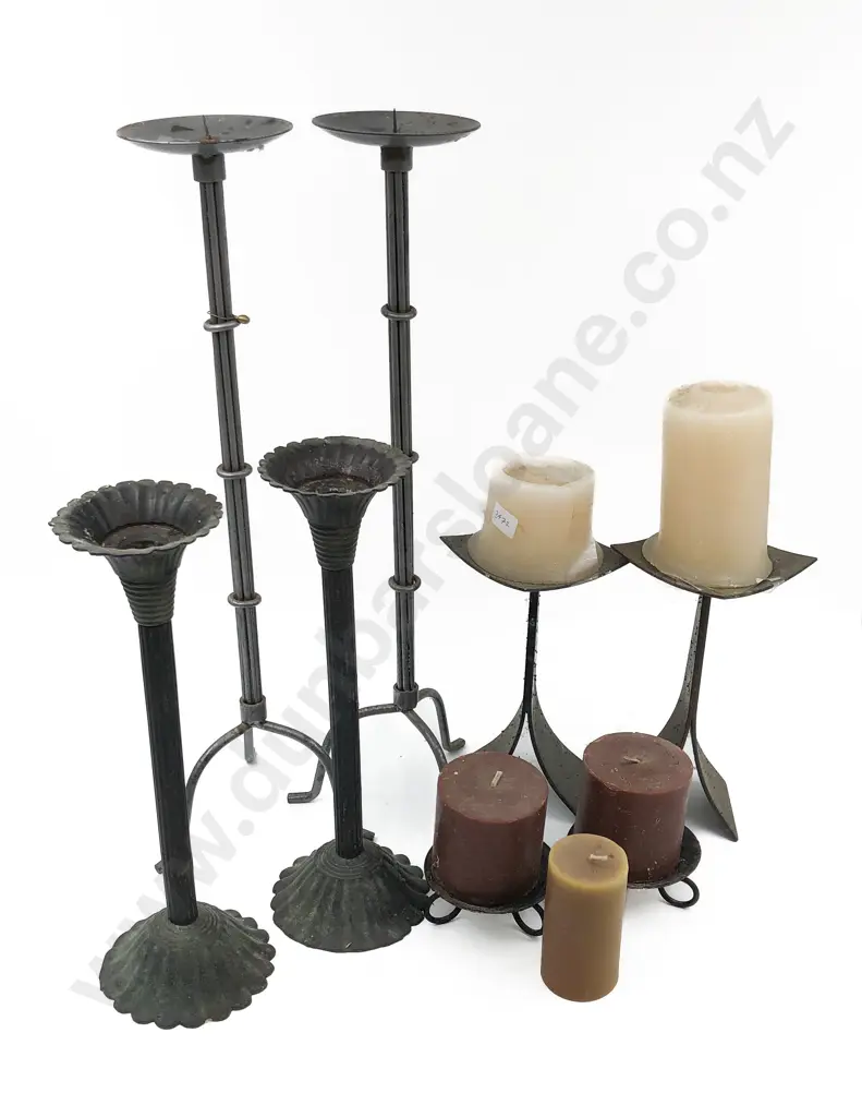 Four Pairs of Candlesticks Image 1++