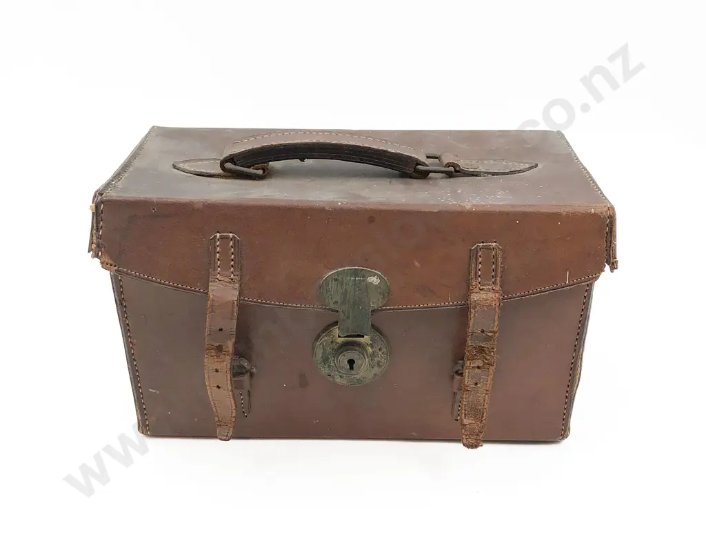 Two Vintage NZ Photographs and Leather Case Image 1++