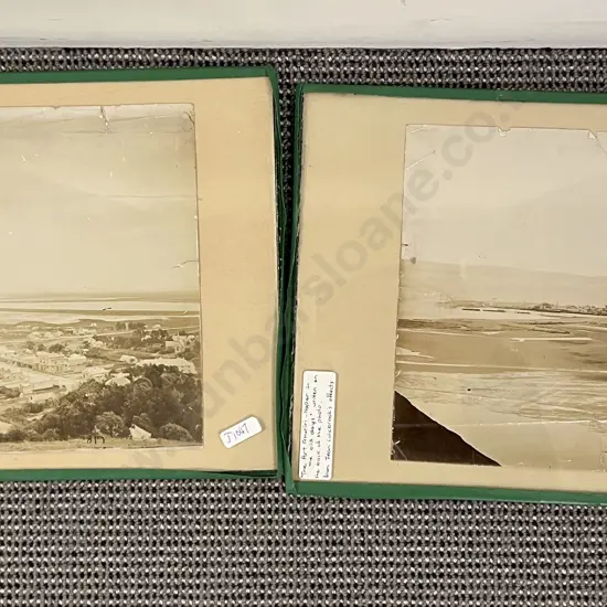 Two Vintage NZ Photographs and Leather Case