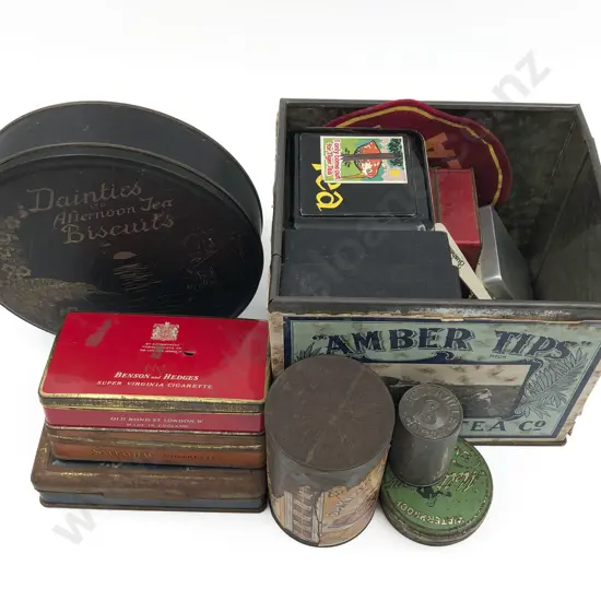 Quantity of Assorted Vintage Tins