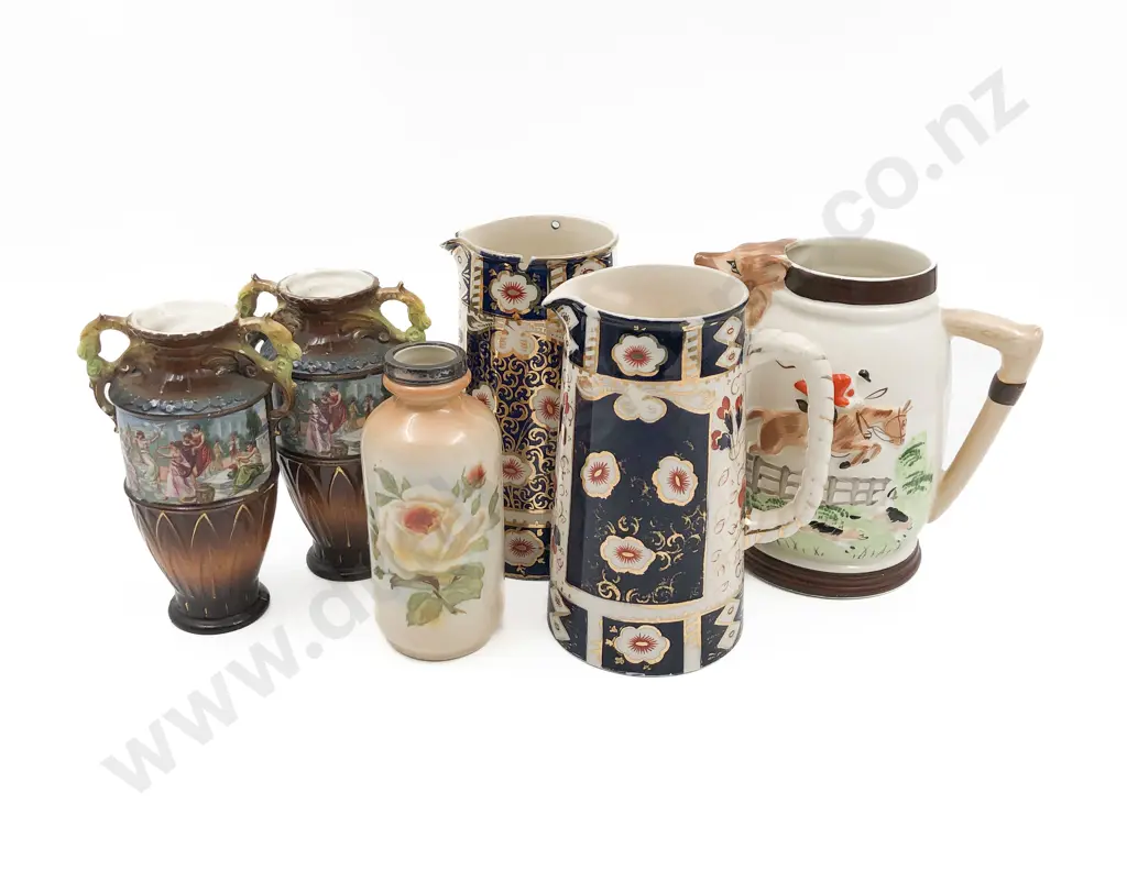 Three Jugs and Three Small Vases Image 1++