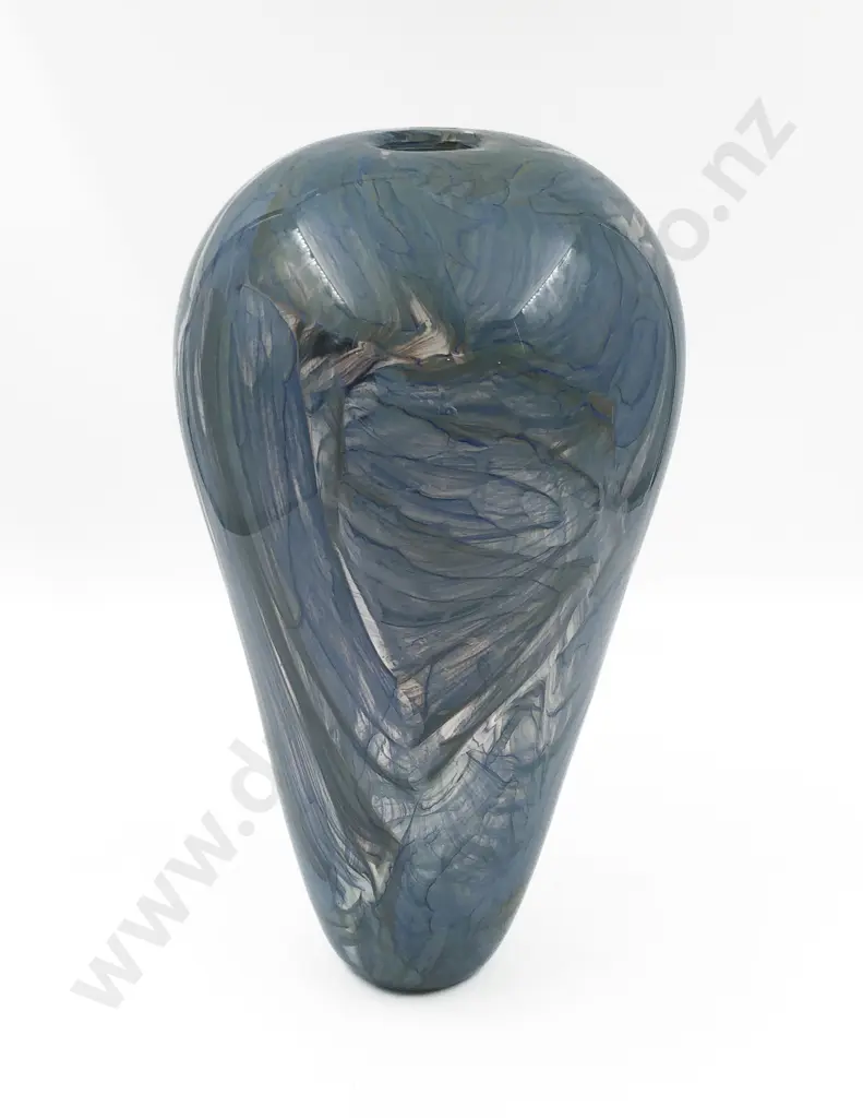 Large Hand Blown Signed Art Glass Vase Image 1++