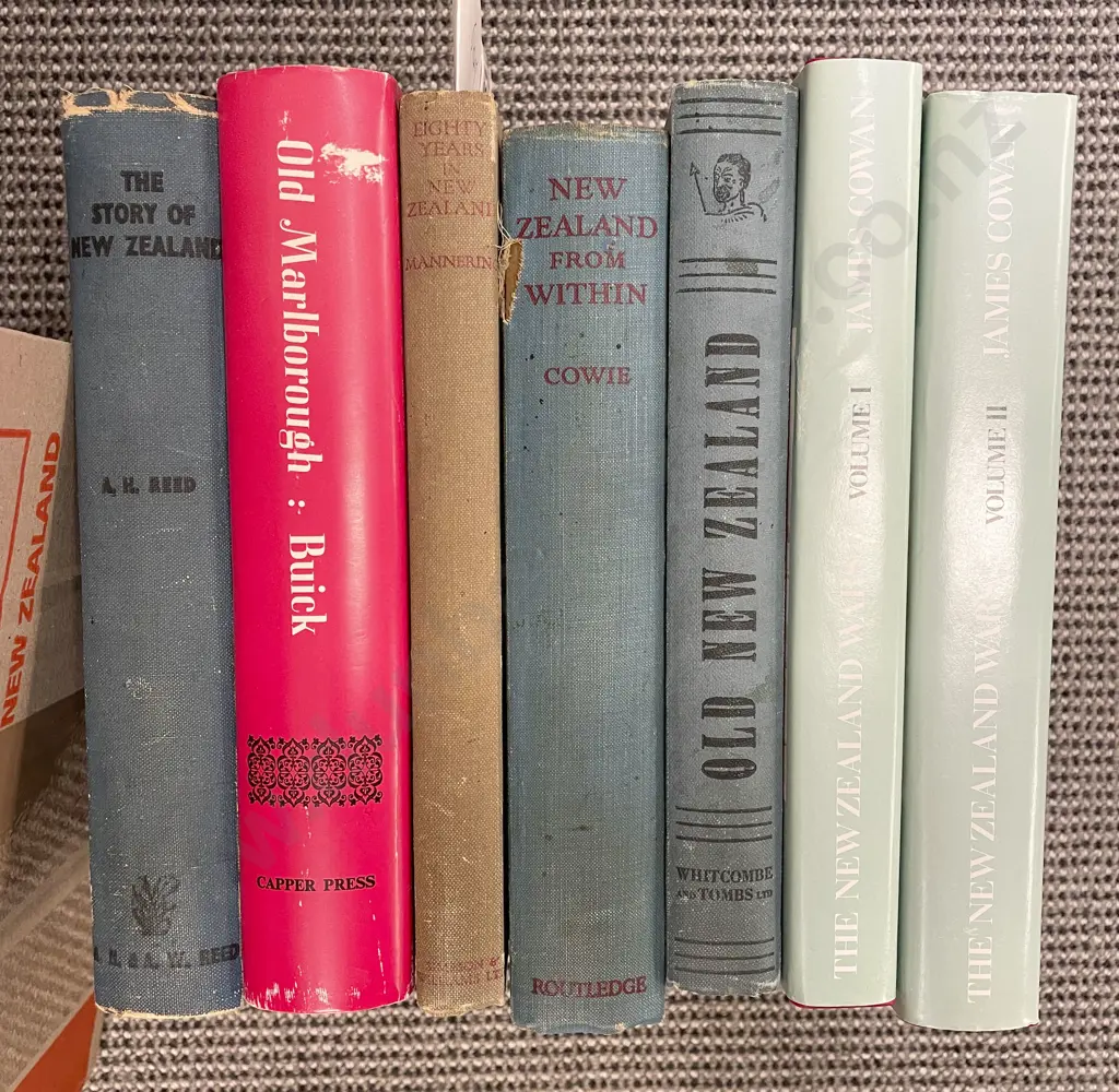 James Cowan - The NZ Wars BOL I & II with 5 other NZ History Volumes Image 1++