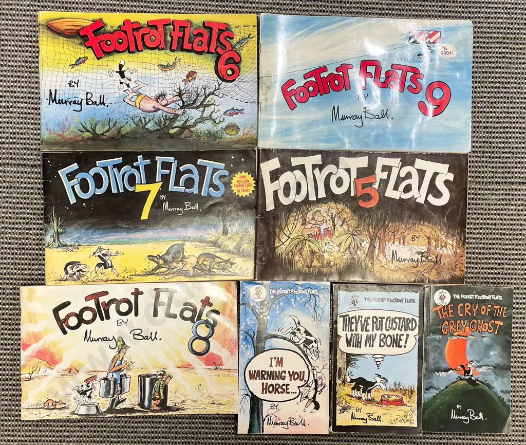 Eight Various Footrot Flats Books Including Pocket Editions Image 1++