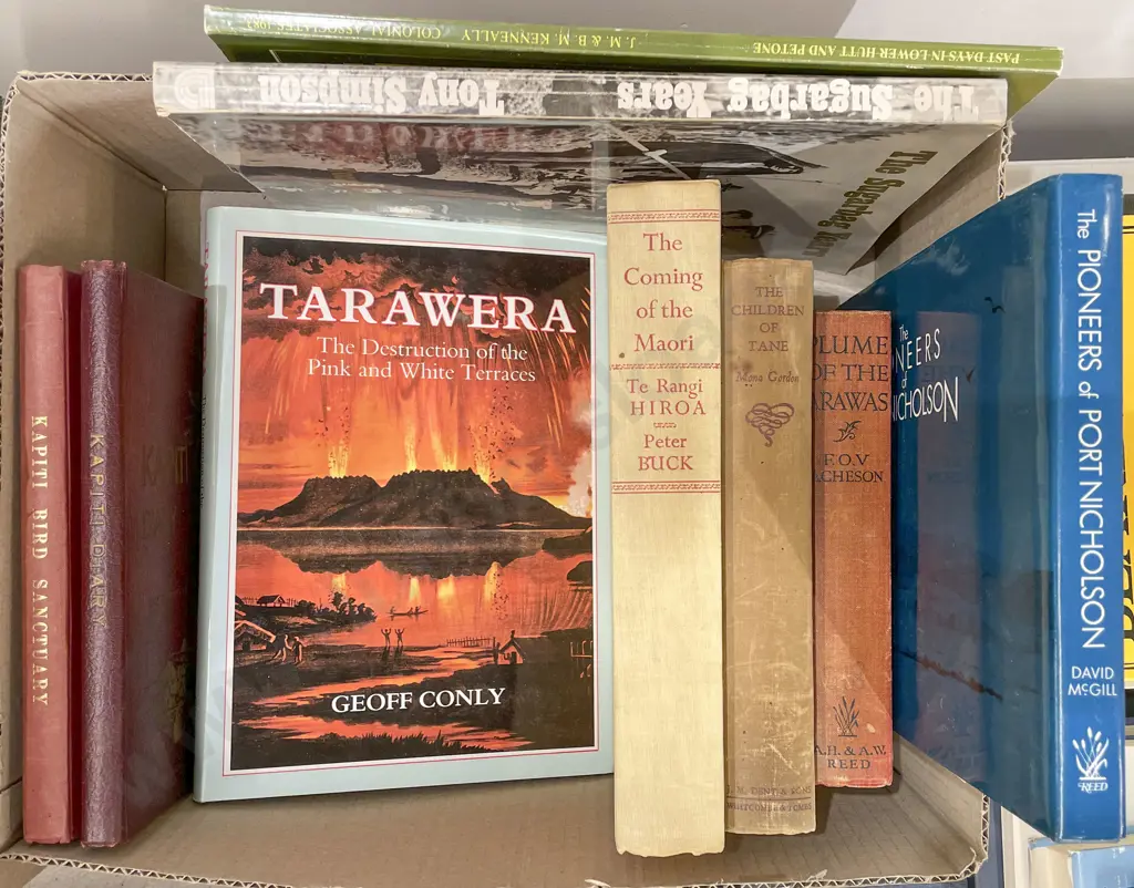 Box of Assorted NZ Reference Including The Coming of the Maori - Peter Buck Image 1++