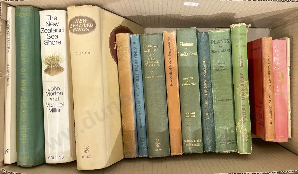Box of Assorted NZ Nature and Wildlife Reference Volumes Image 1++