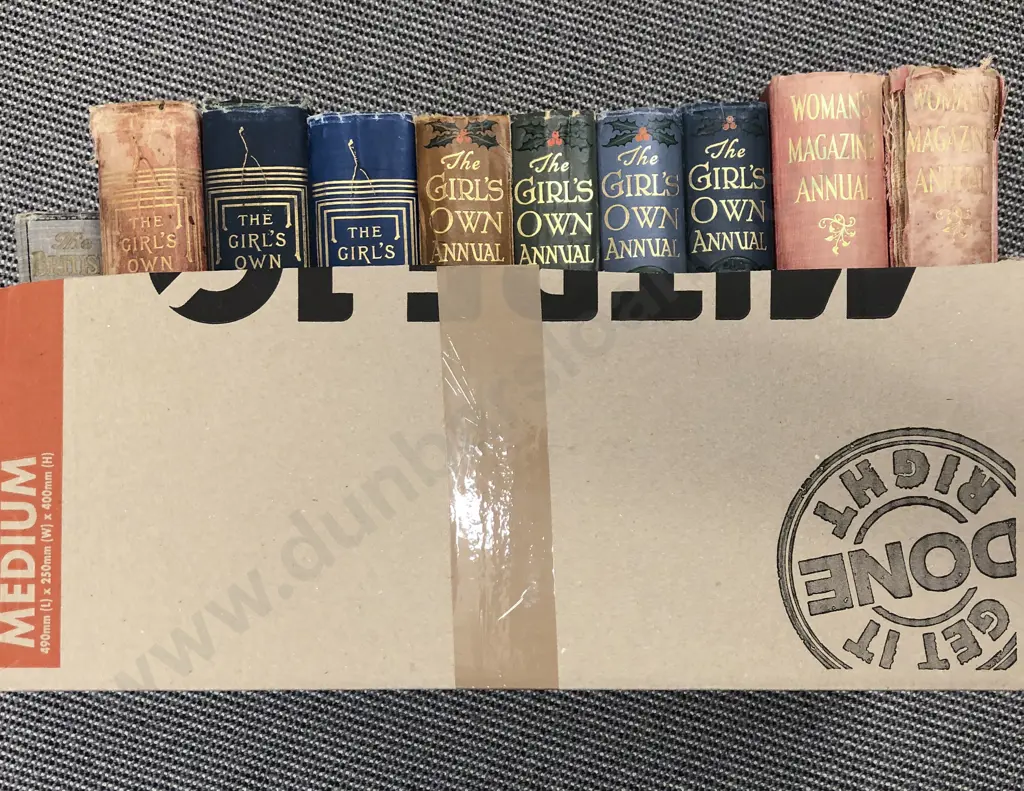Box of Assorted Vintage Bound Magazines Including The Girl's Own Annual Image 1++