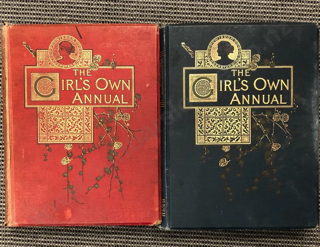 Box of Assorted Vintage Bound Magazines Including The Girl's Own Annual Image 1++