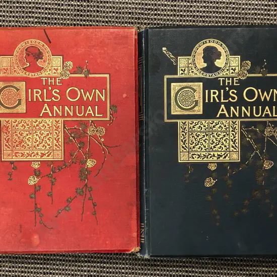 Box of Assorted Vintage Bound Magazines Including The Girl's Own Annual