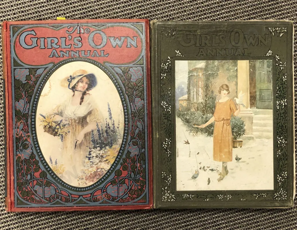 Box of Assorted Vintage Bound Magazines Including The Girl's Own Annual Image 1++