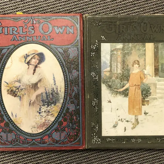Box of Assorted Vintage Bound Magazines Including The Girl's Own Annual