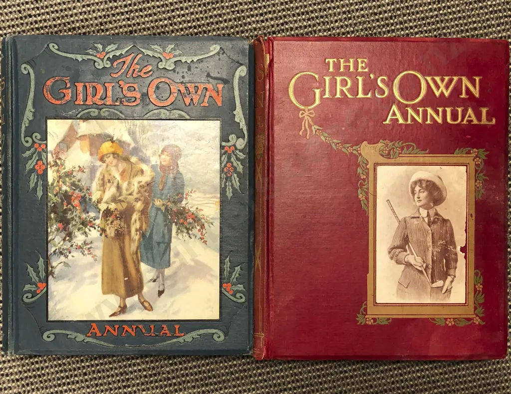 Box of Assorted Vintage Bound Magazines Including The Girl's Own Annual Image 1++