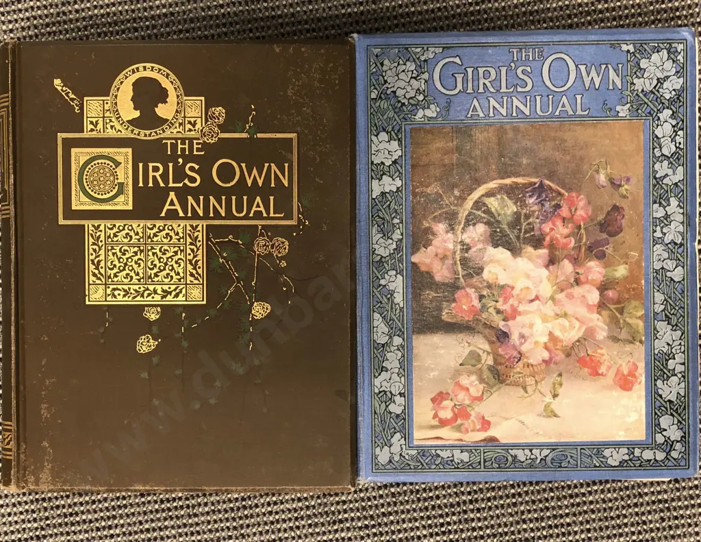 Box of Assorted Vintage Bound Magazines Including The Girl's Own Annual Image 1++