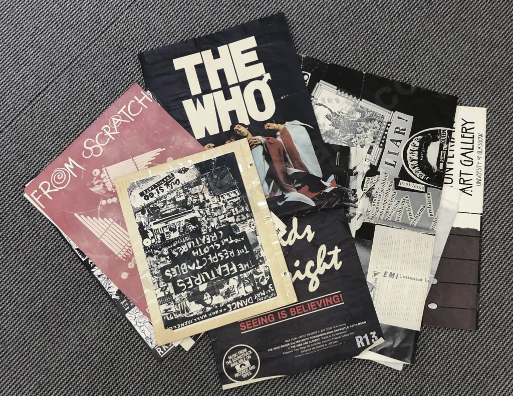 Qty of Vintage Loose Music Posters Including Sex Pistols Image 1++