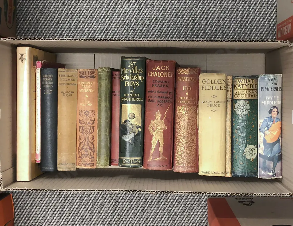 Box of Assorted Books Image 1++