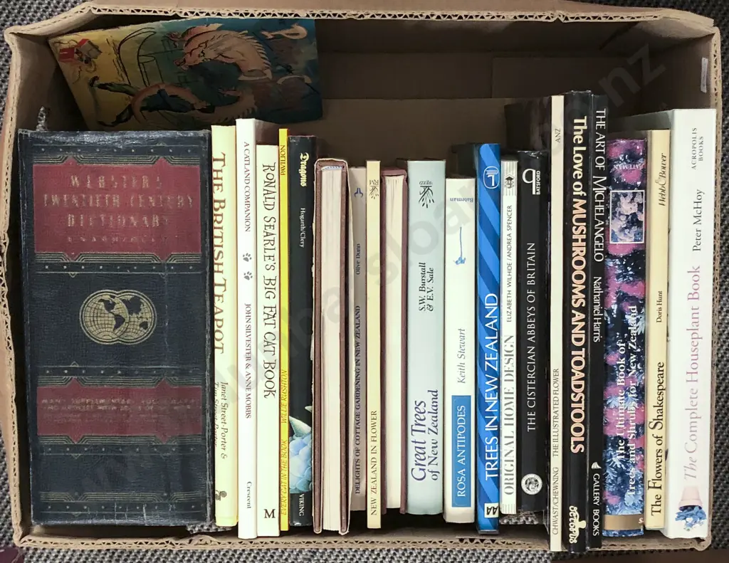 Box of Assorted Books Image 1++