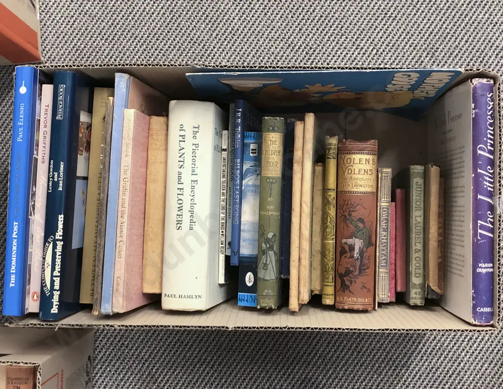 Box of Assorted Books Image 1++