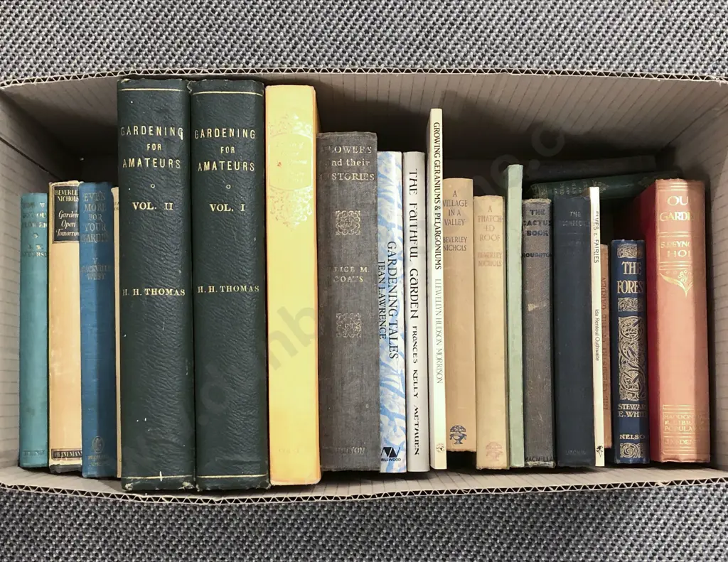 Box of Assorted Botanical Reference Books Image 1++
