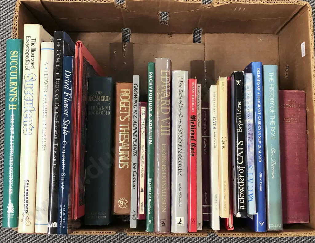 Box of Assorted Botanical Reference Books Image 1++