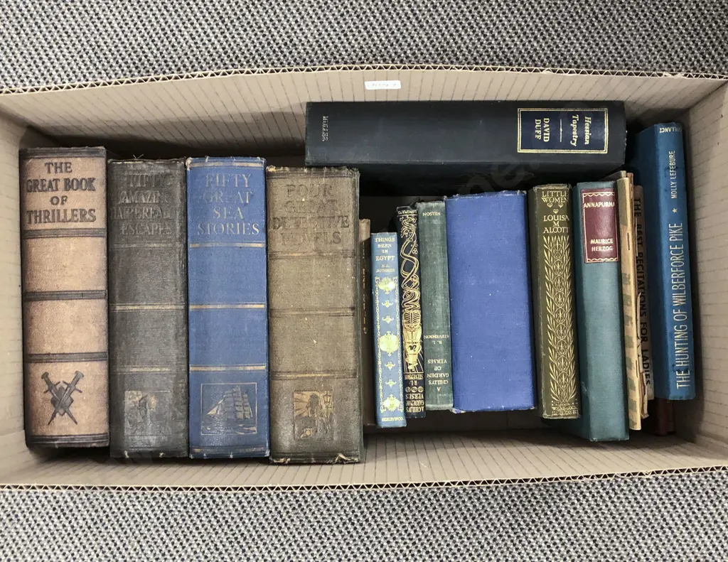 Box of Assorted Books Image 1++