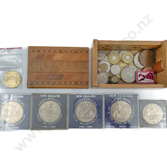 Qty of Assorted NZ Commem. Coins and Loose Coinage