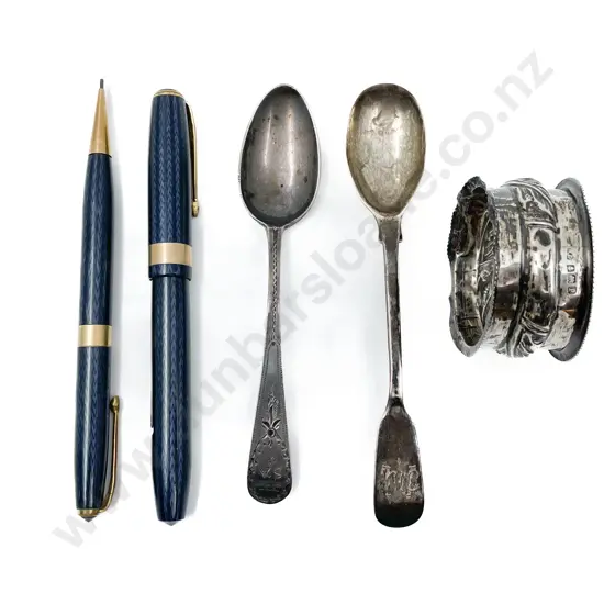 Three Pieces of S/S Together with Conway Stewart Fountain and Ballpoint Pens