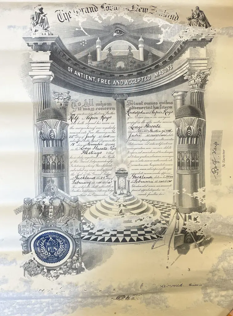 Qty of Assorted Masonic Regalia Image 1++