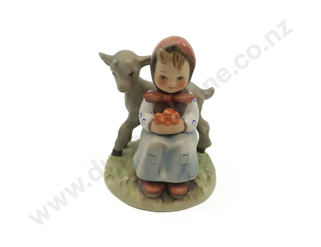 Small Hummel Group Figure of Child and Goat Image 1++