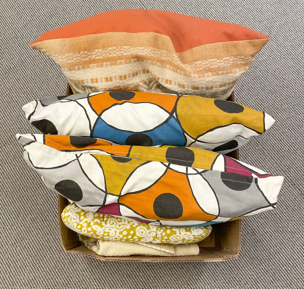 Box of Assorted Cushions etc Image 1++