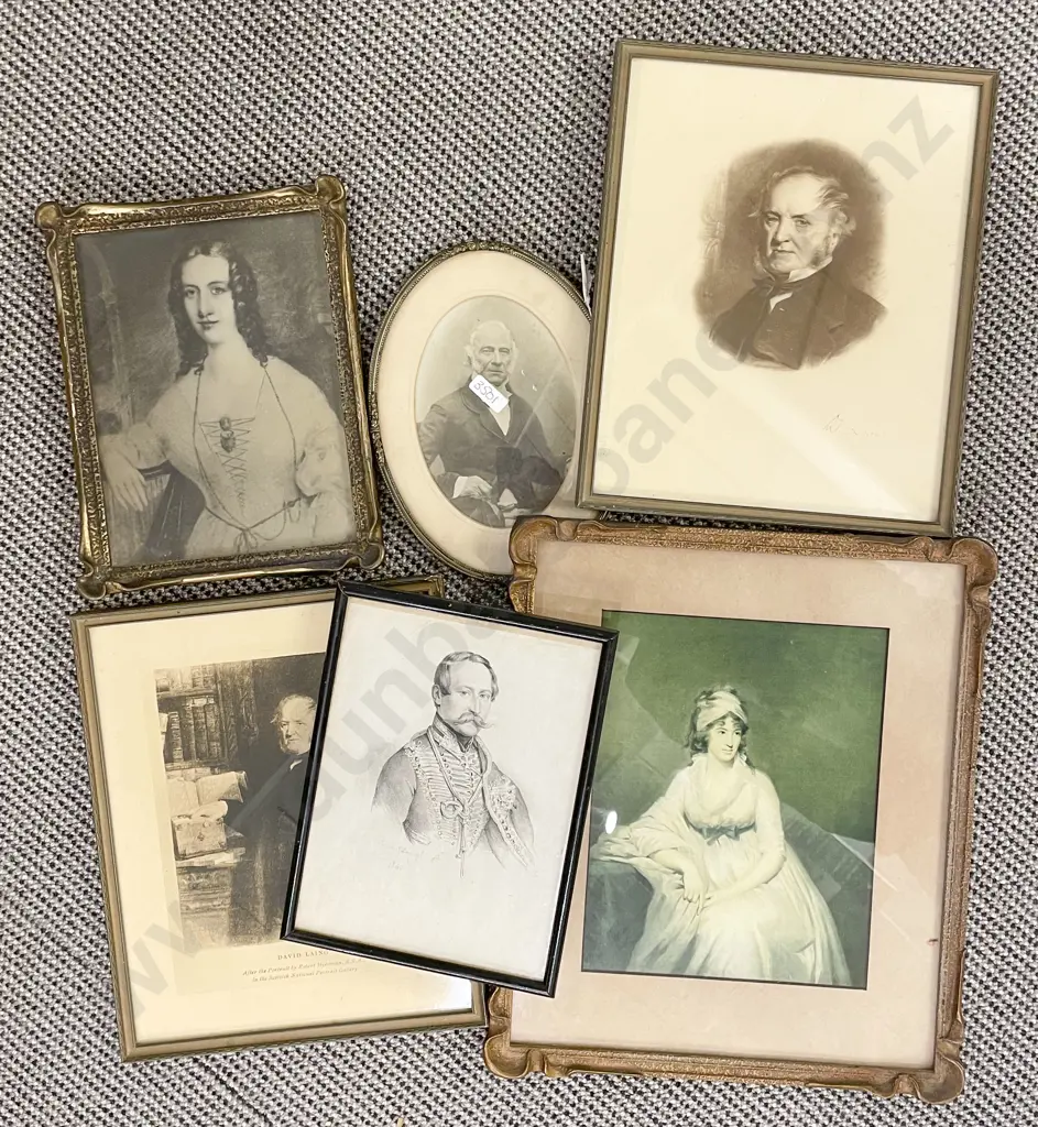 Box of Assorted Framed Works Image 1++