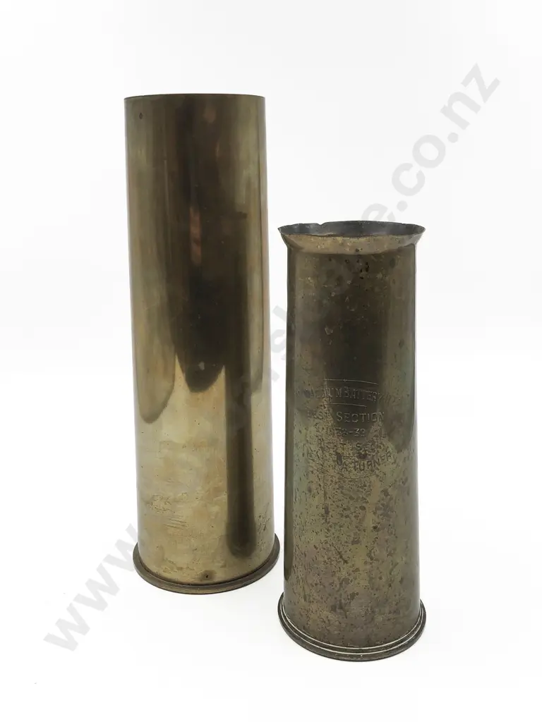 Two Brass Artillery Shells Image 1++
