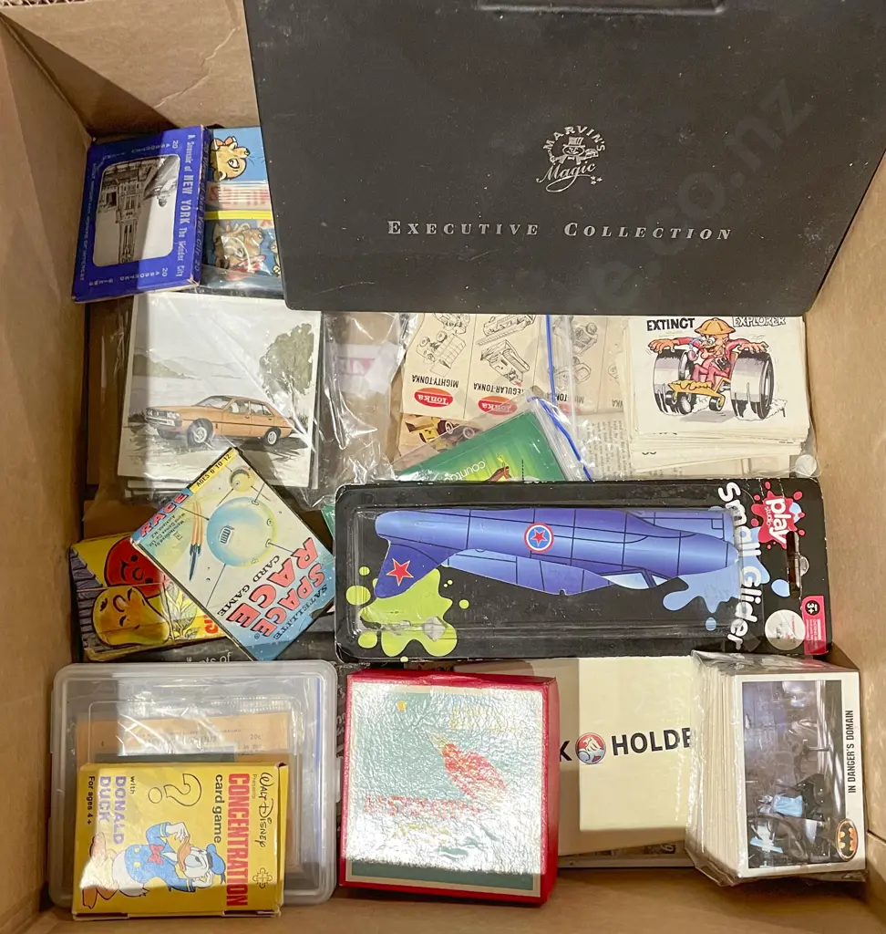 Box of Assorted Toys Including Magic Sets Image 1++
