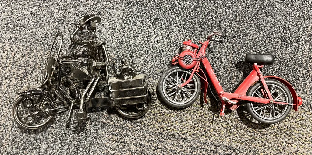 Two Metal Bike Ornaments Image 1++