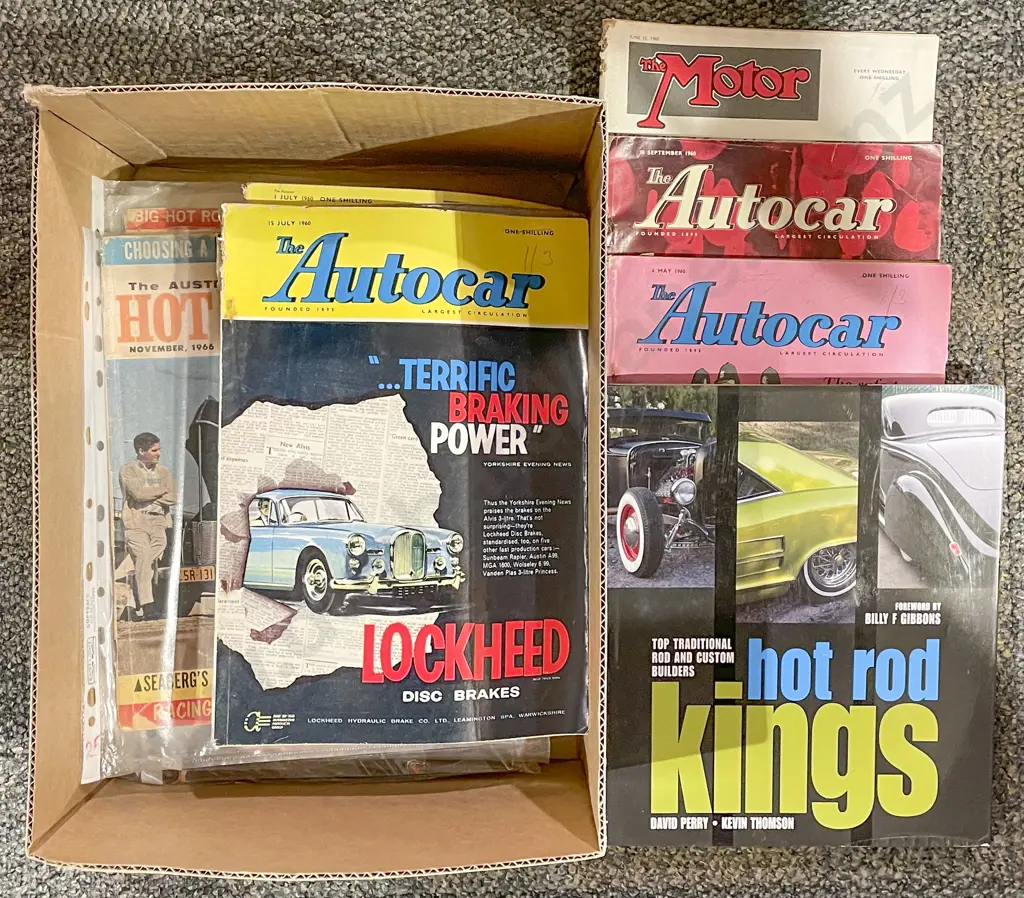 Box of Car Magazines Image 1++