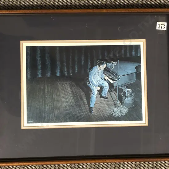 L.Gibbs Signed Print "Midnight Magic" Together with Acrylic work on Canvas