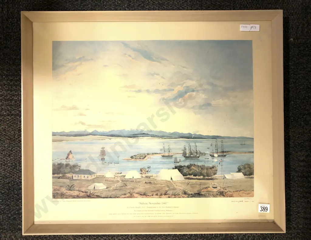 Turnbull Library Print - Charles Heaphy "Nelson November 1841" Image 1++