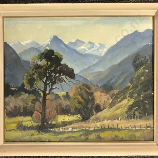 David Wilson "Avon River" Oil on Board together with Olive Beken Oil Work